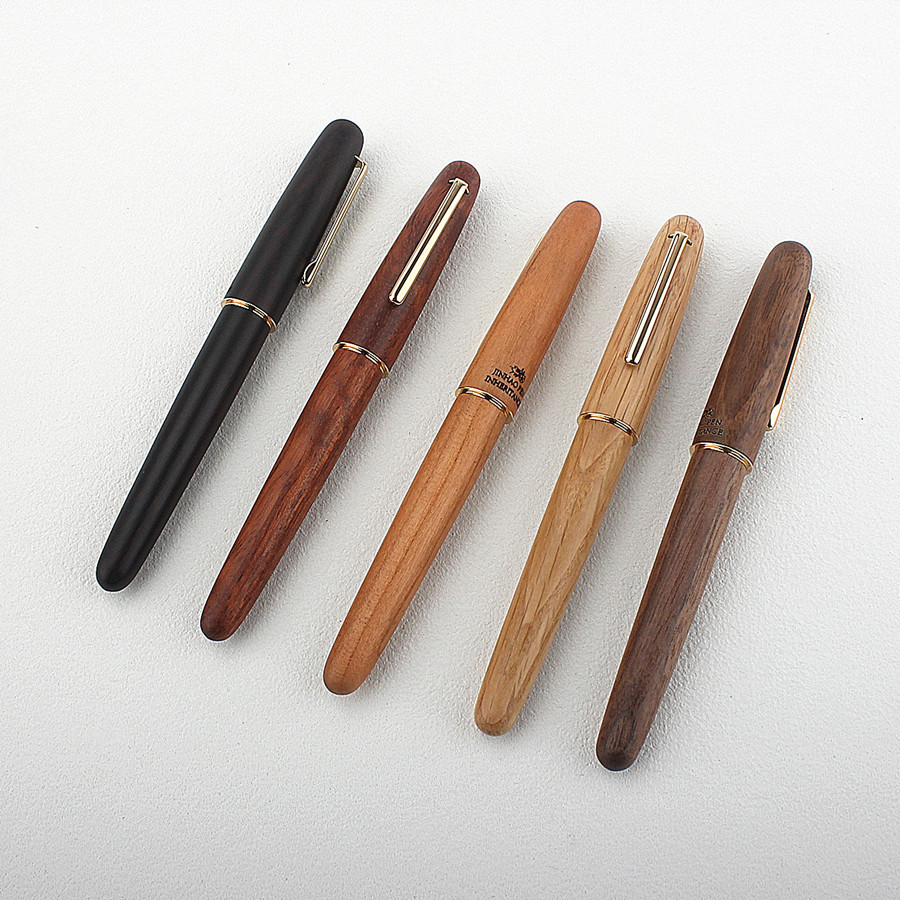 金豪钢笔9036木杆老式经典复古男女成人练字书法商务办公礼品钢笔