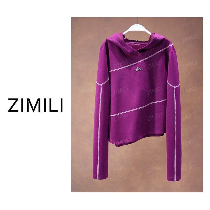 【亮哥欧货女装】冬季加厚《热感系列》高弹显瘦卫衣打底上衣26289-A6