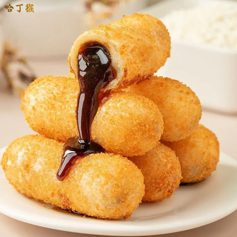 爆浆红糖糍粑糯米美食在家轻松做名小吃餐桌必备小吃需油炸半成品
