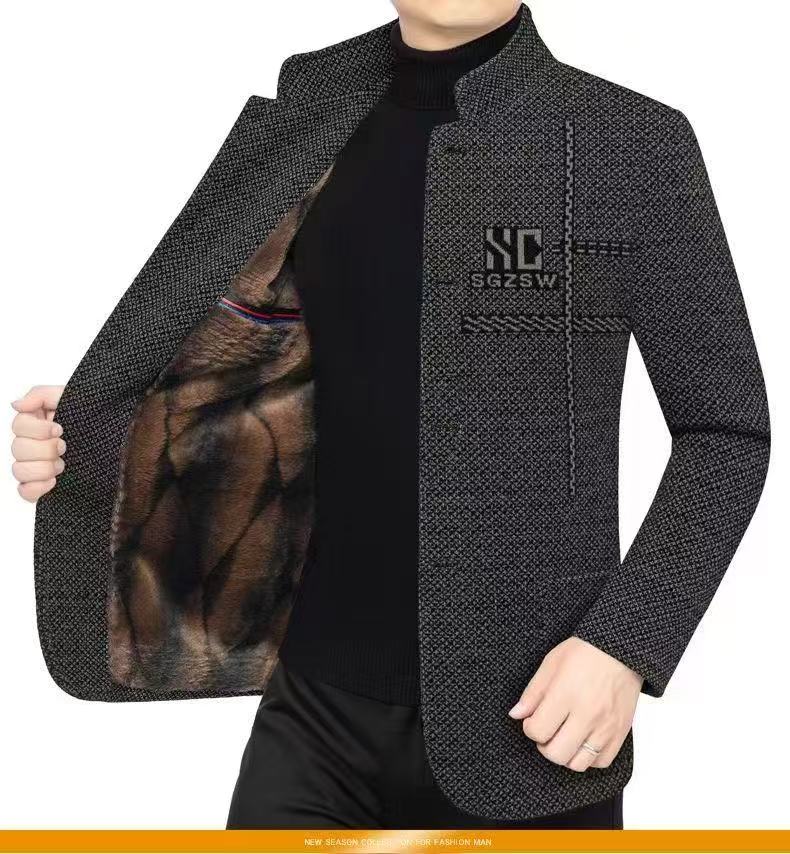 2025秋冬新款爸爸装保暖加绒外套295