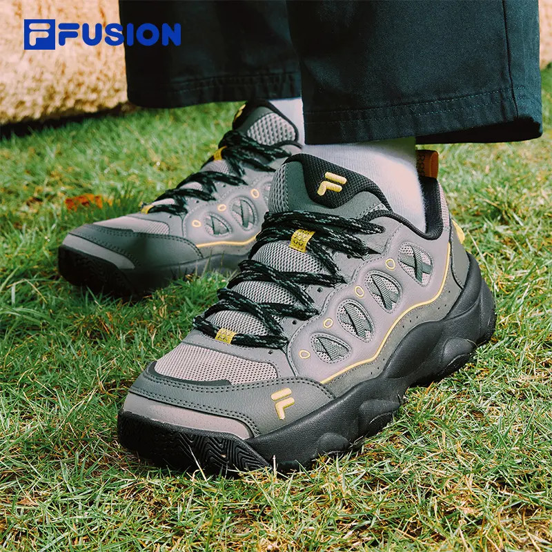 FILA斐乐【熊爪鞋】复古运动篮球鞋男女厚底增高休闲鞋T12WM543201F