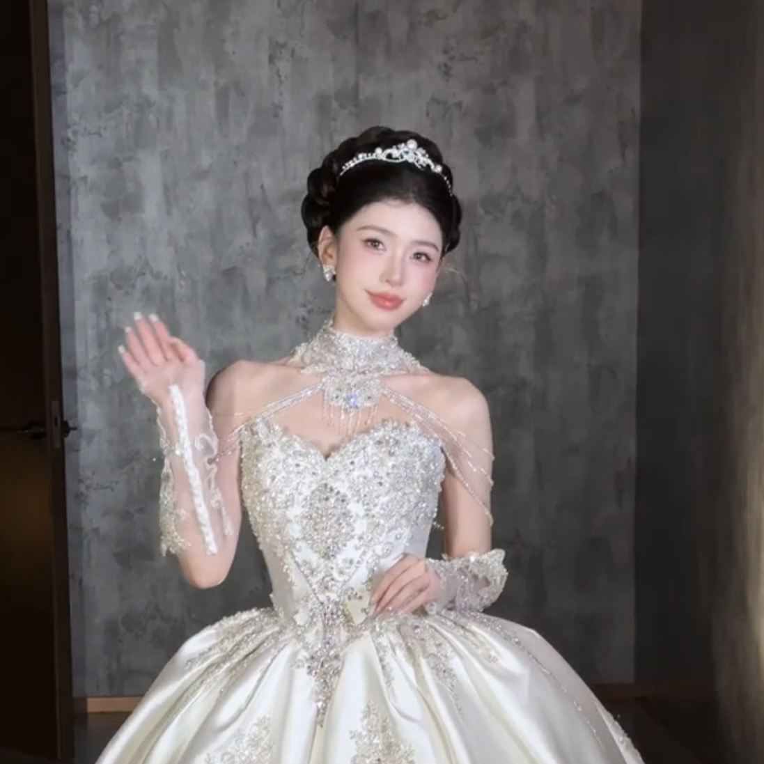ETE ST1-17833新娘头饰 西式婚礼百搭珍珠皇冠