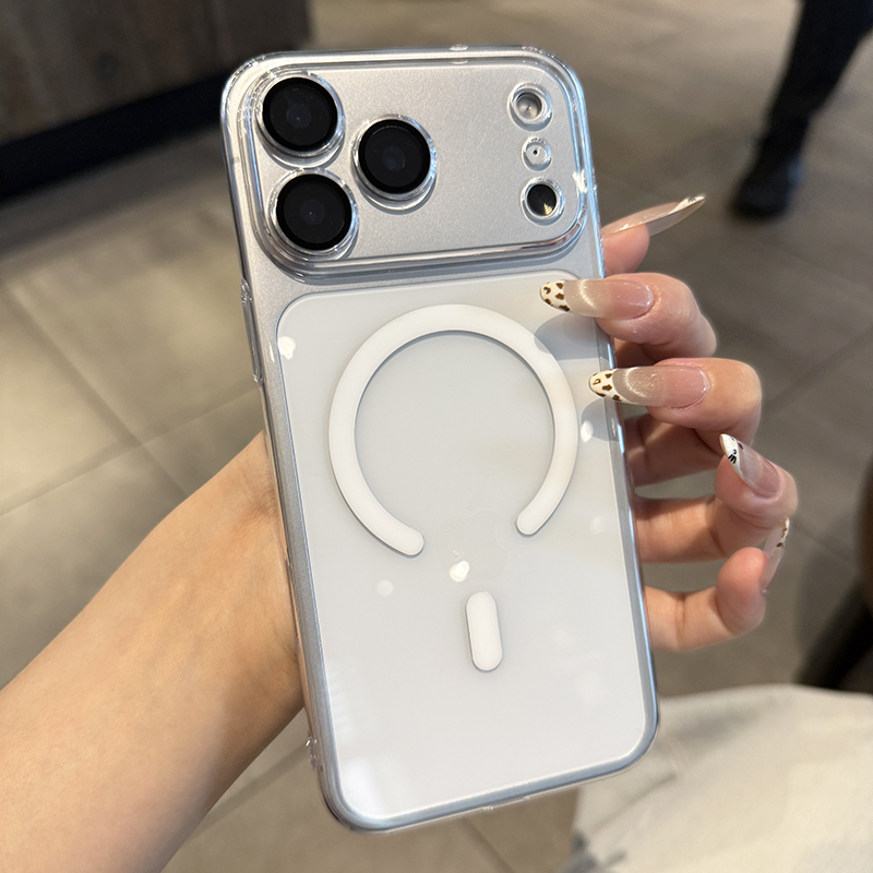 适用于iPhone17promax手机壳新款轻薄高透苹果全包自带镜头膜男女