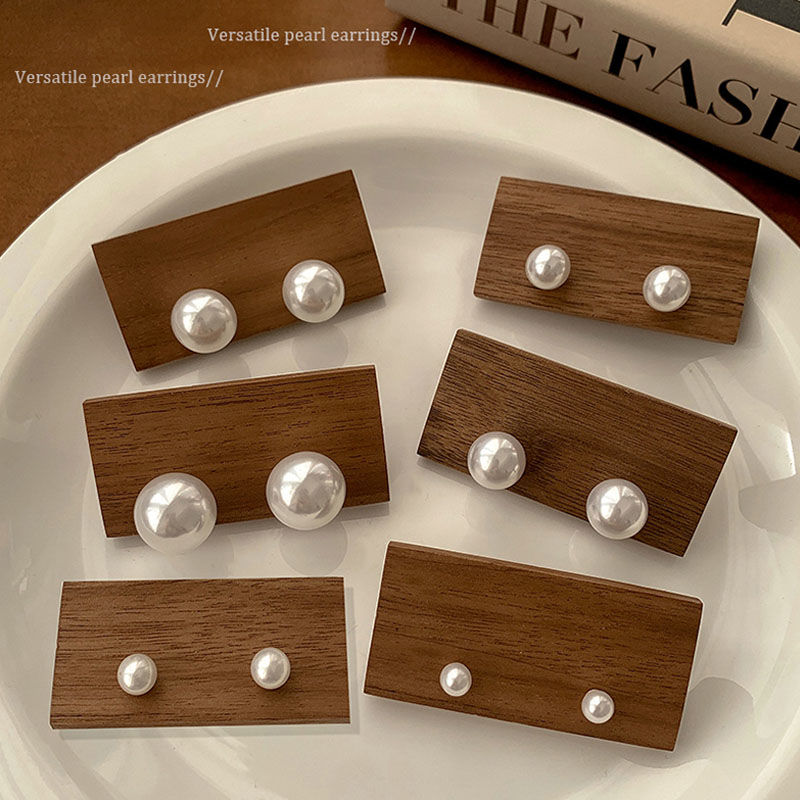 施家同款耳钉法式复古轻奢高级感气质通勤耳饰女气质百搭耳环耳饰