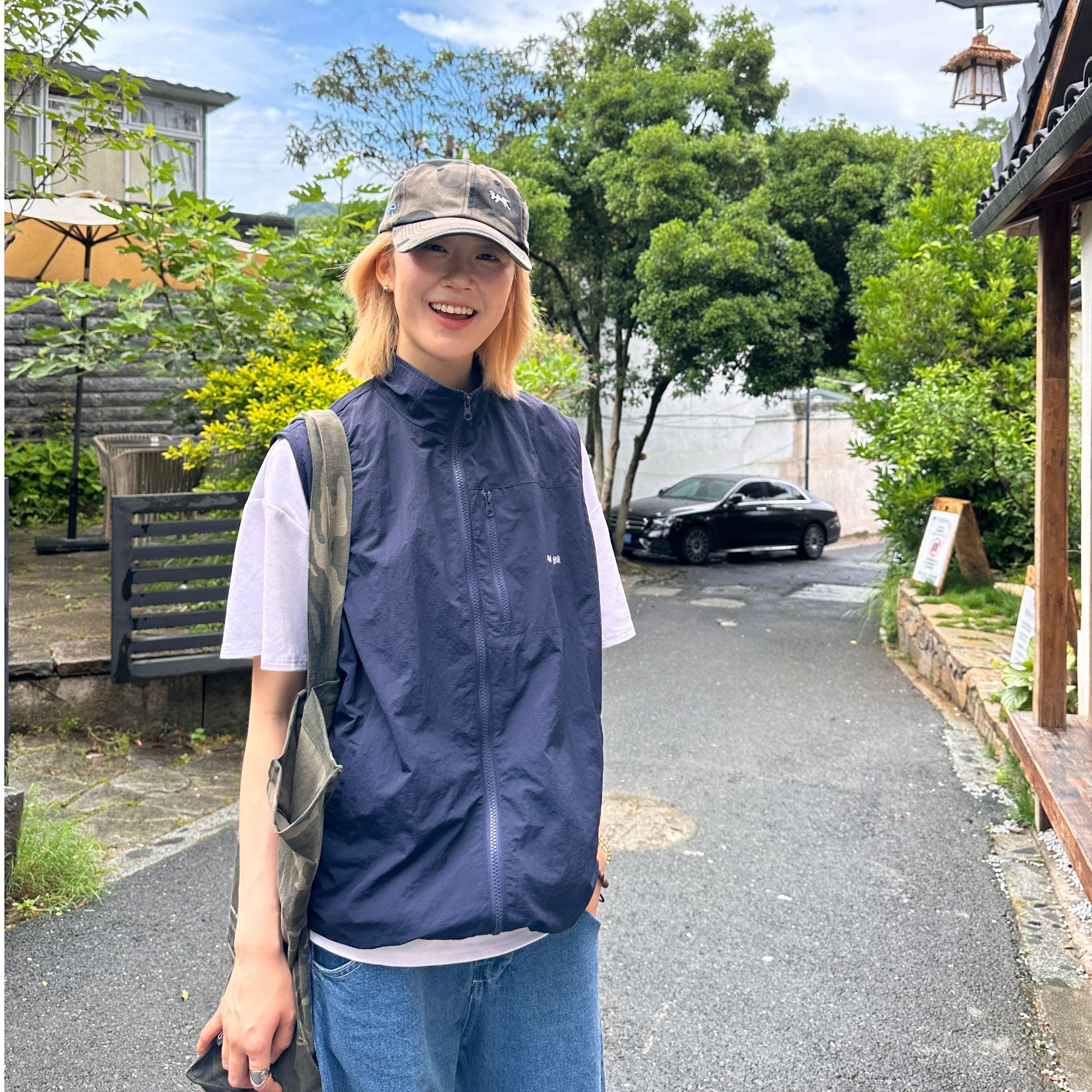 cold gold立领防水工装马甲无袖薄外套上衣坎肩背心户外山系男女