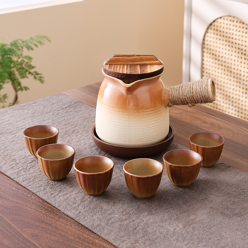 【带盖】烤奶茶罐罐壶陶土围炉煮茶壶烤火炉子配件大容量可明火干烧