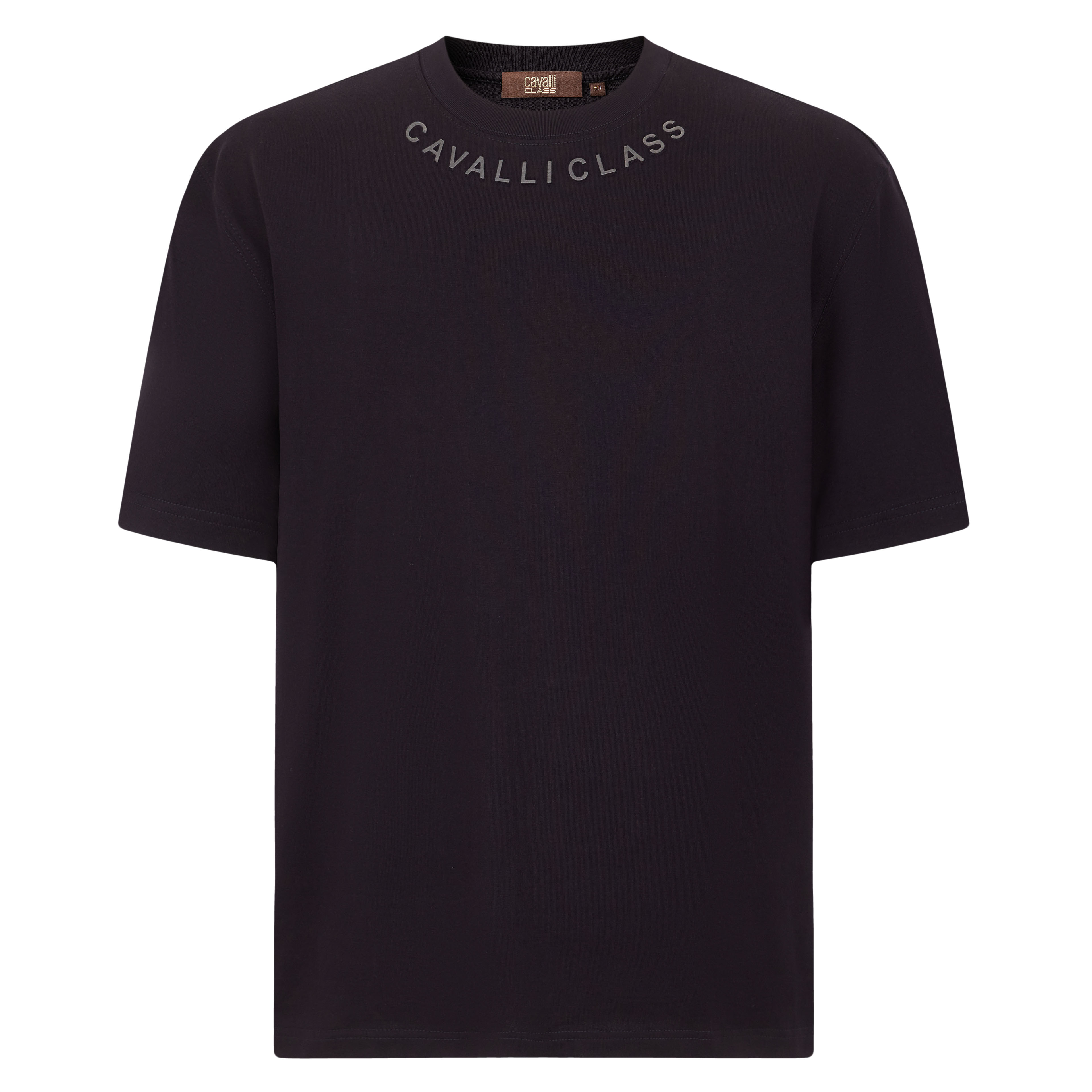 Cavalli Class25早秋舒适休闲logo印花男式短袖T恤内搭RWC189