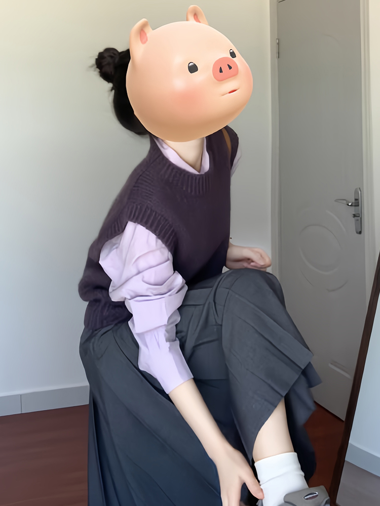 秋装女2025茶系穿搭减龄时尚韩剧盐系轻熟高级感半身裙子三件套装