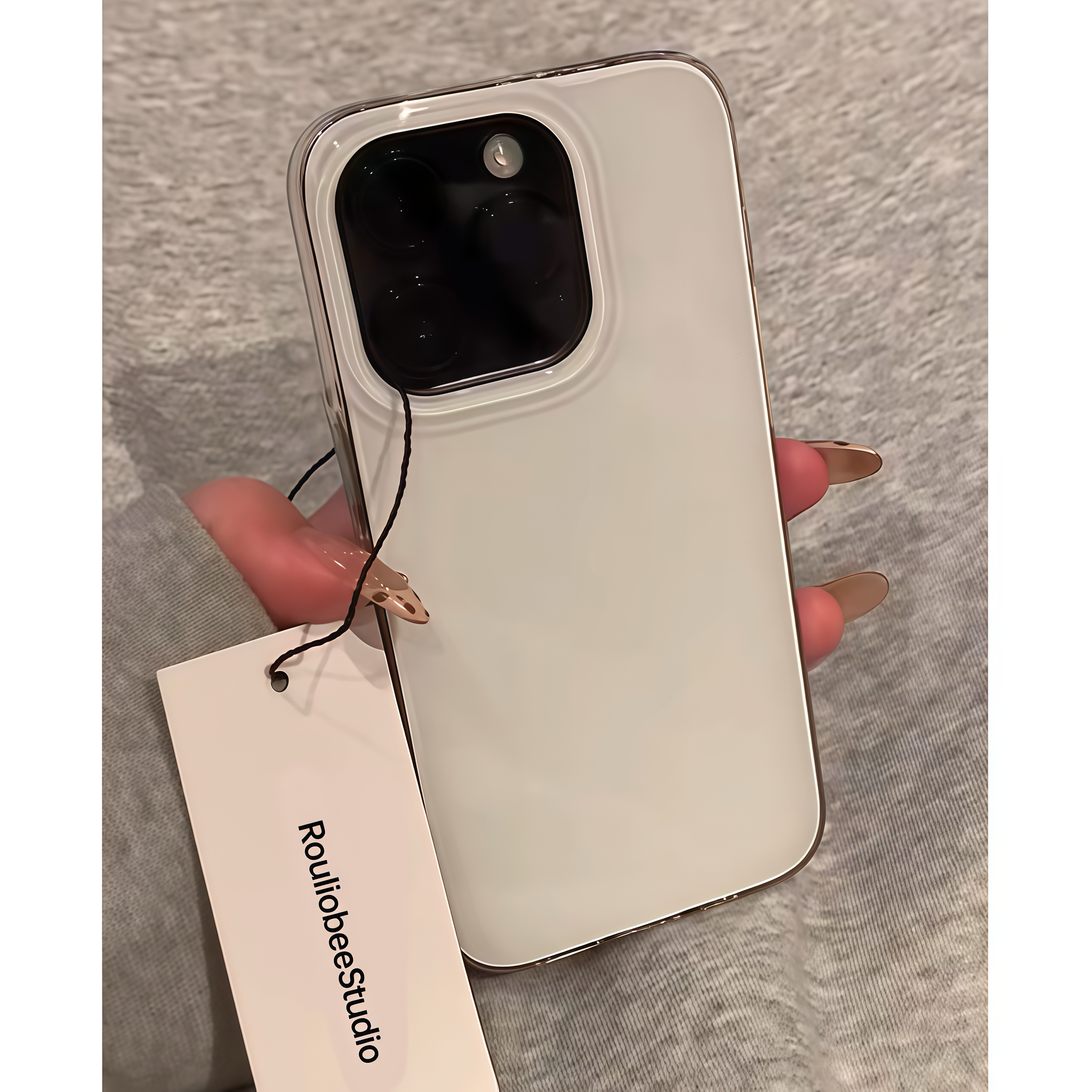 极简ins奶油壳适用iPhone16/15promax手机壳华为vivo小米15oppo套