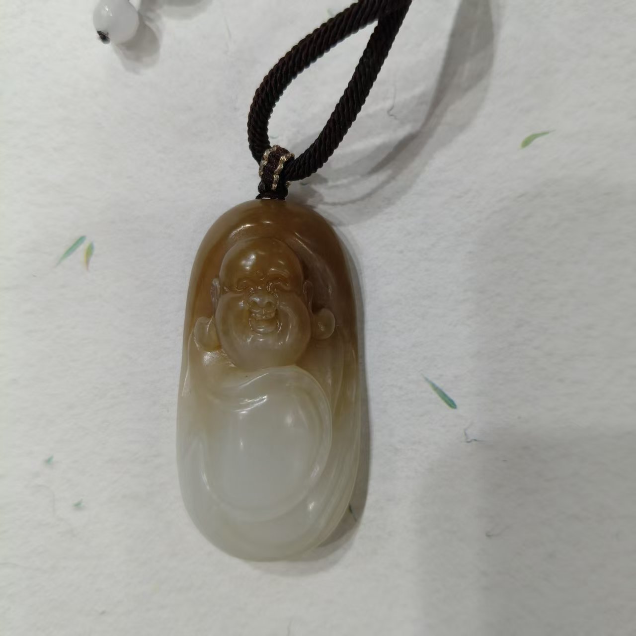 天然和田玉半糖半白老料