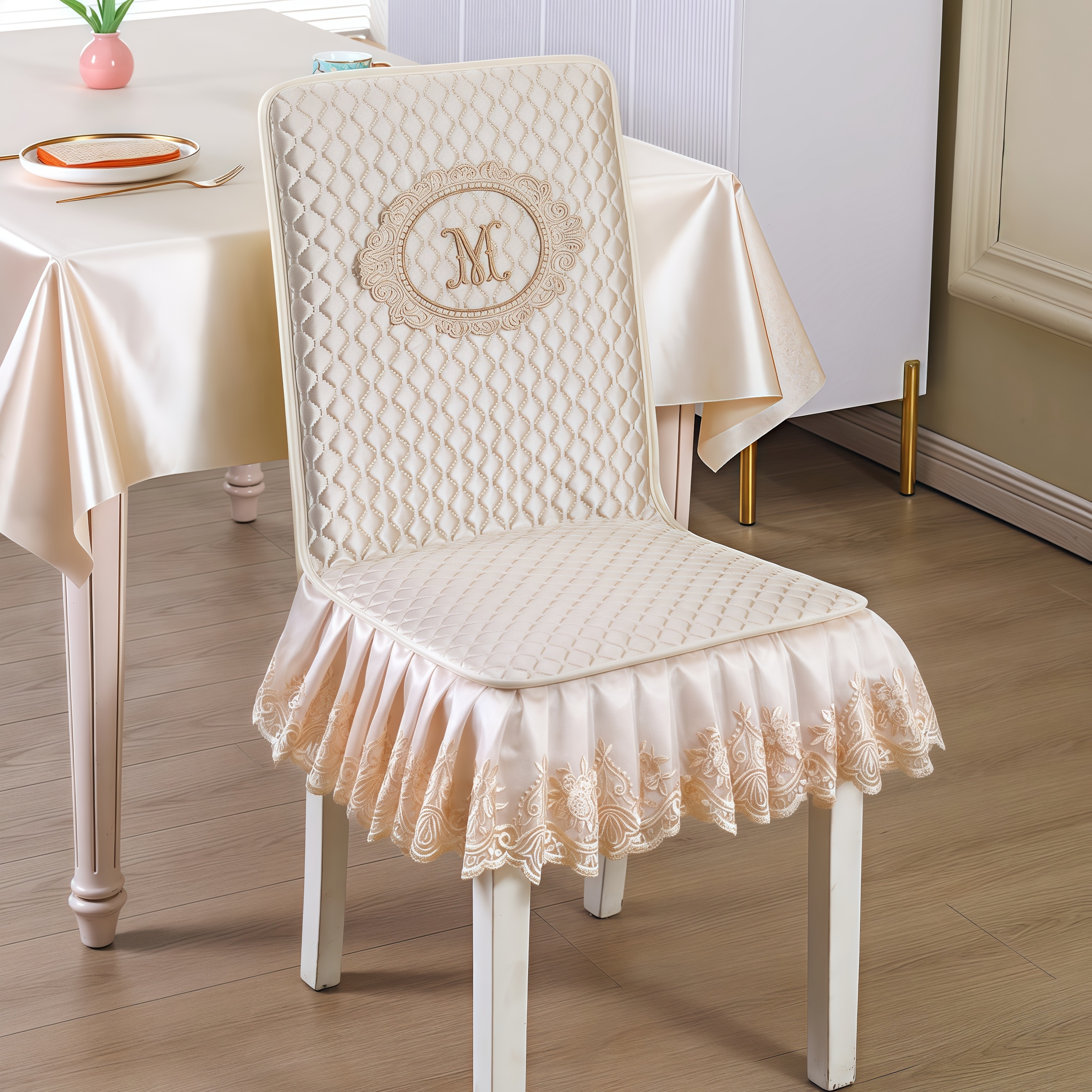 椅子套罩全包餐椅椅套椅垫加厚餐椅套家用坐垫椅子垫靠背一体垫