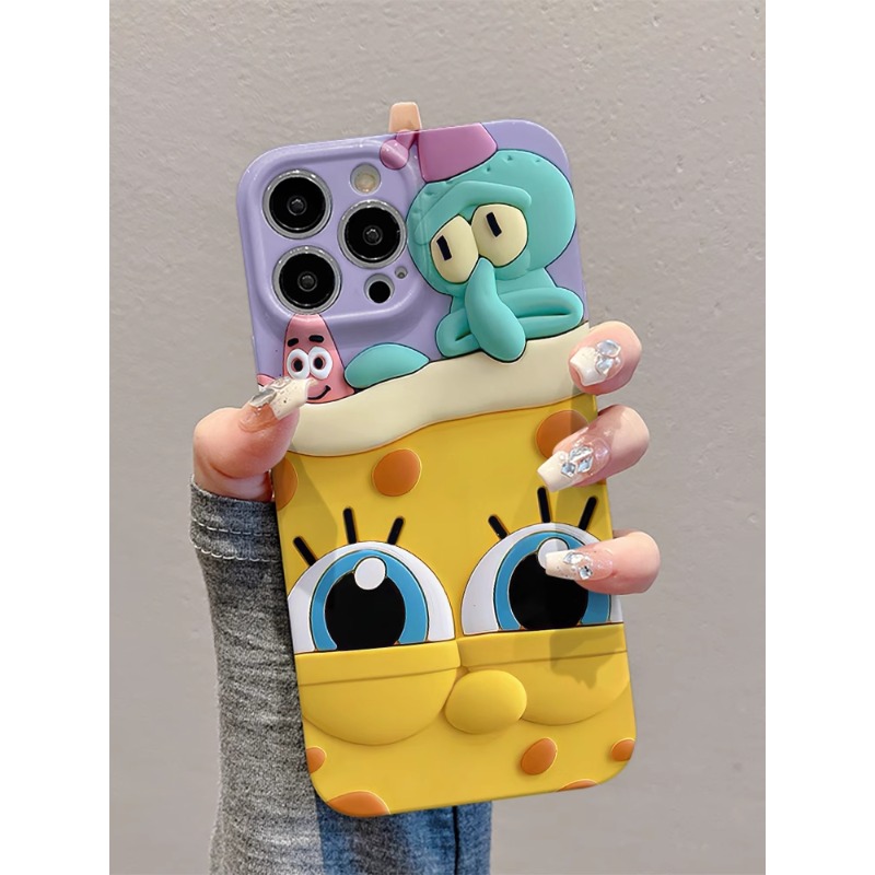 卡通海宝大星适用苹果16菲林手机壳华为新款vivo男女小米oppo防摔
