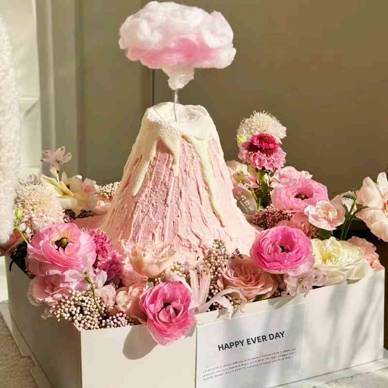 网红多比尼花园鲜花许愿池天使生日蛋糕北京天津河北全国同城配送