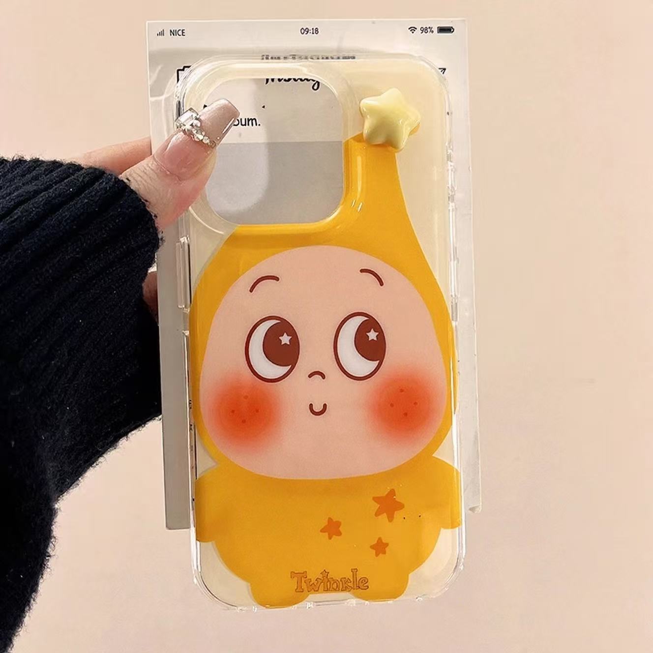 大头星星人适用于苹果17promax手机壳iPhone15华为OPPO小米VIVO壳