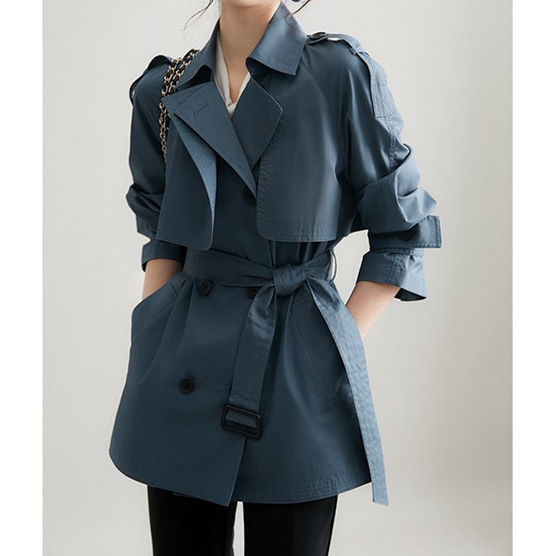 肌理感时髦立体廓形风衣女短款高级感春秋女装秋季英伦风女式外套