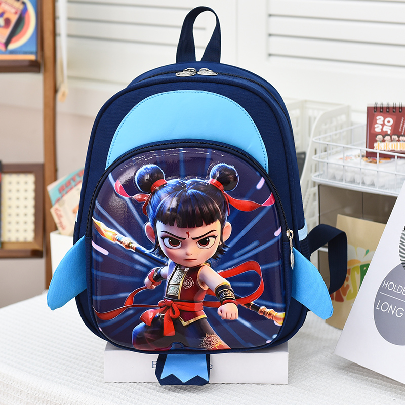 哪吒书包男孩幼儿园小中大班公主可爱女童2-5岁轻便护脊防水背包