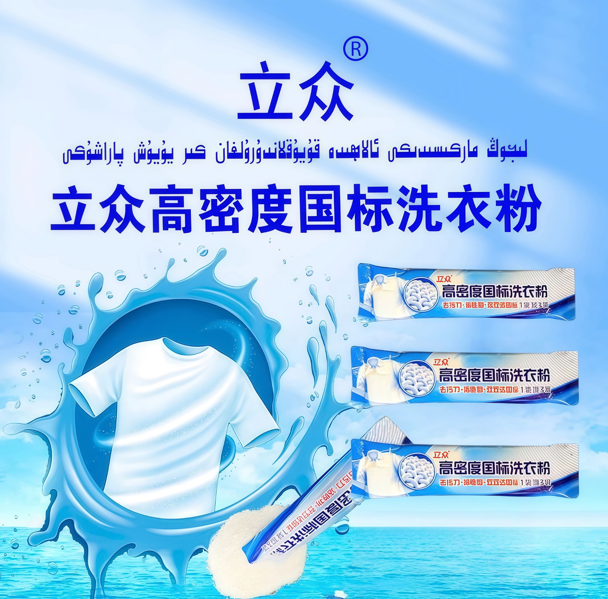 双国标去油抑菌家庭装洗衣粉衣服清洗家用高密度浓缩去污力去渍