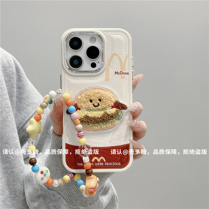 电镀镜框皮纹鼓包适用苹果16/iPhone手机壳新款15promax防摔14/13