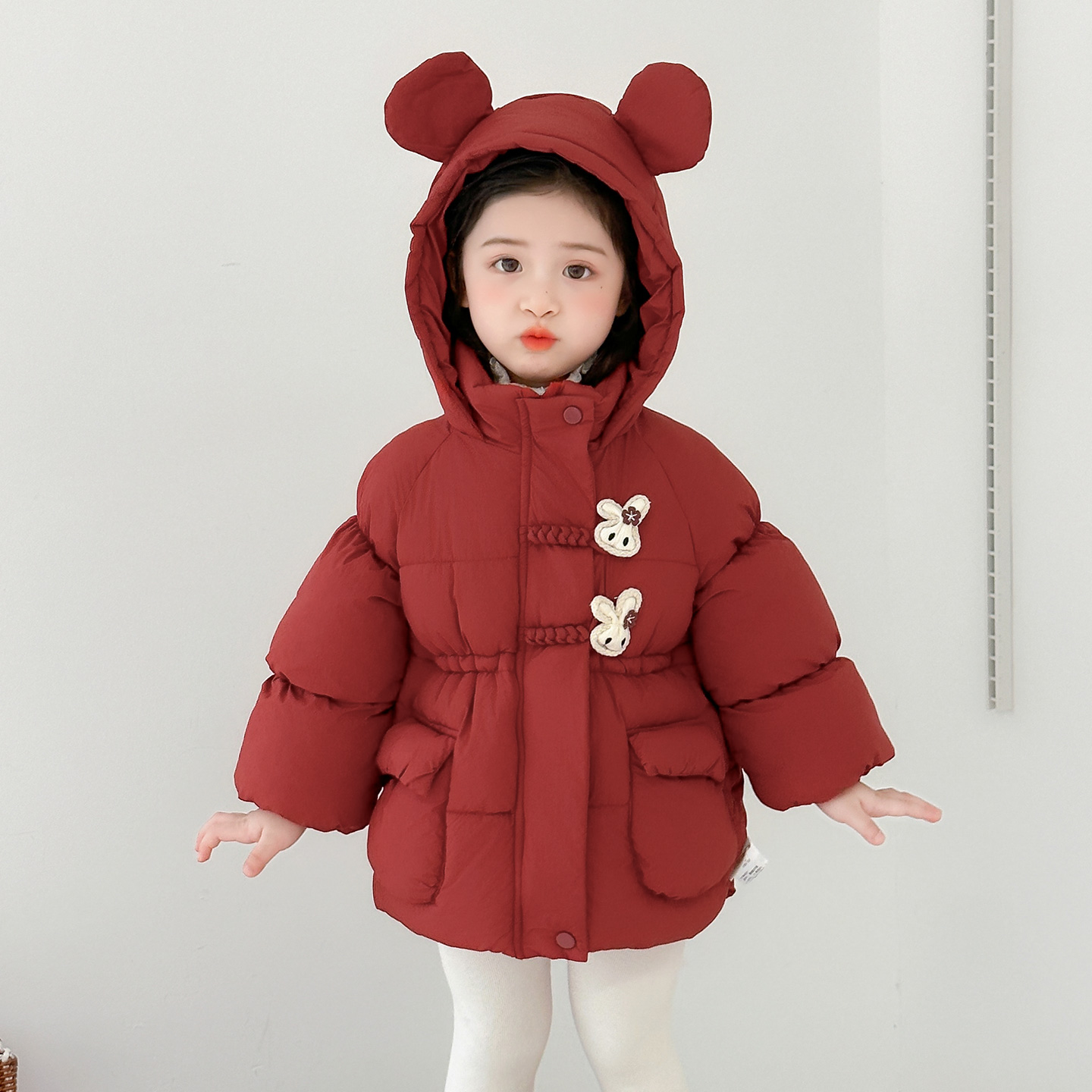 女童棉服秋冬2025新款儿童洋气冬季时髦宝宝加绒加厚棉衣冬装外套