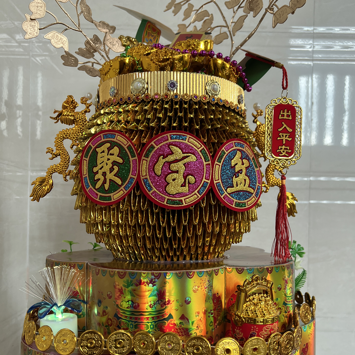 【金玉满堂聚宝盆】材料包，有教程，需自粘～