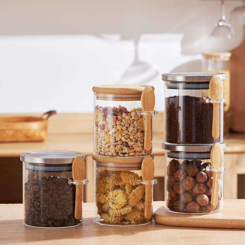 高硼硅玻璃茶叶罐花茶果茶五谷杂粮糖果罐密封罐零食加厚储物罐