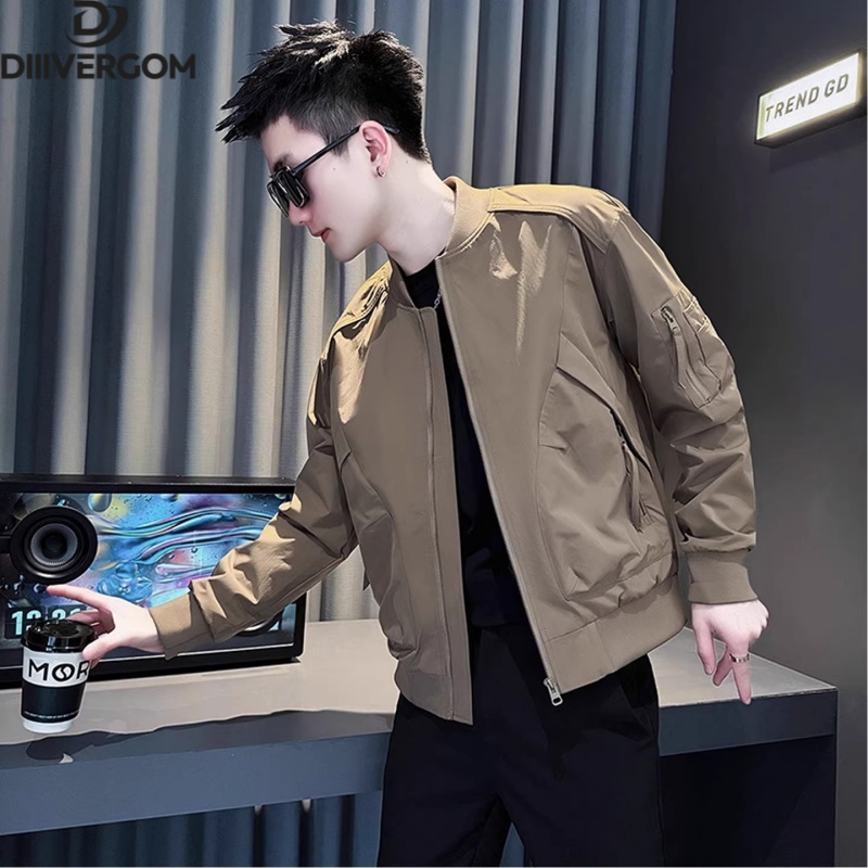 2025新款秋季新潮牌痞帅高端外套高级感男士时尚简约百搭工装夹克