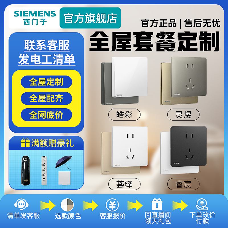 皓彩灵煜荟绎睿宸五孔全屋套餐二