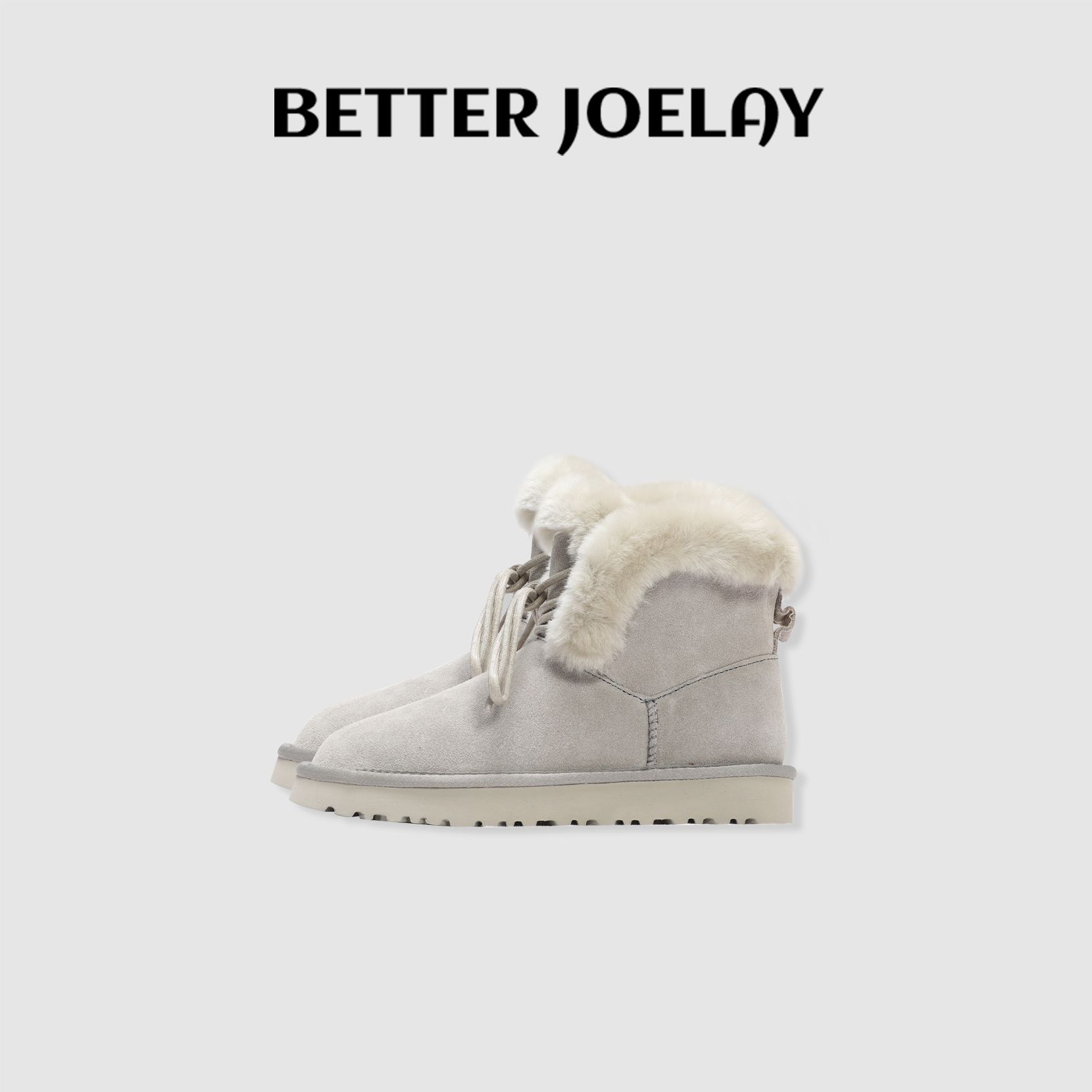 BETTER JOELAY -【雪地暖冬】厚底雪地靴冬韩版潮流户外保暖X408
