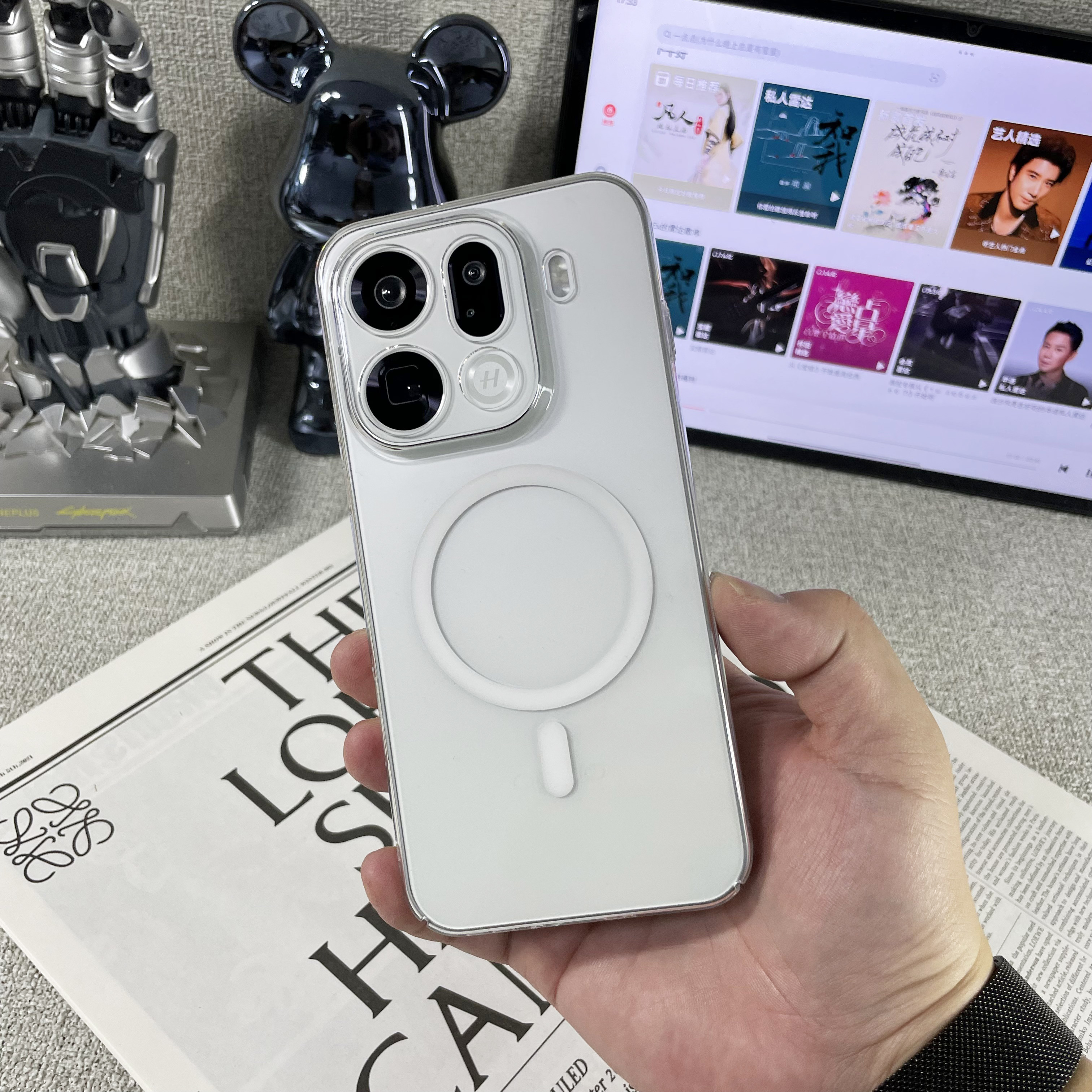 高透超薄适用OPPOFindX9Pro手机壳findx9透明硬壳裸机手感磁吸壳