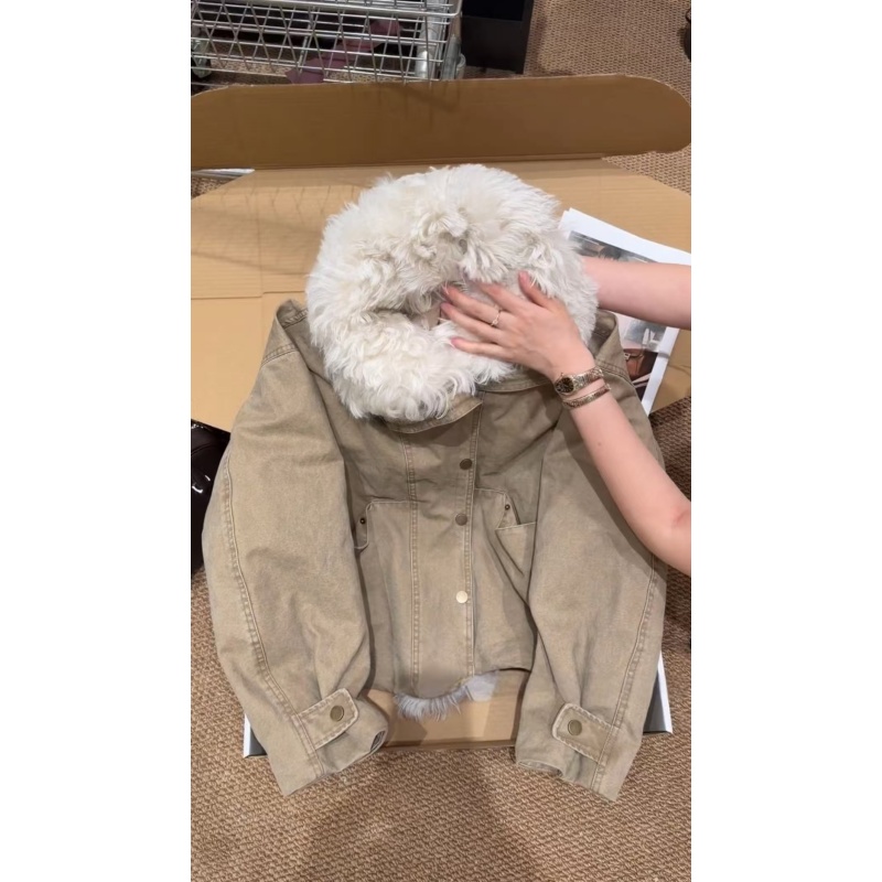 老钱风高级感休闲百搭毛毛保暖外套2025秋冬新款韩系时髦通勤开衫