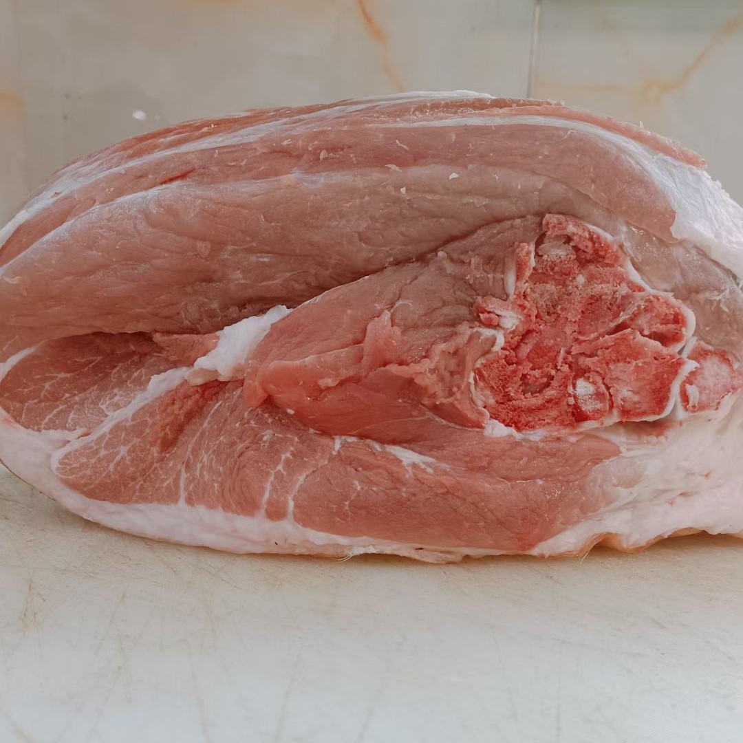 后腿肉座子肉农家鲜土猪肉粮食猪肉烧烤烤肉食材