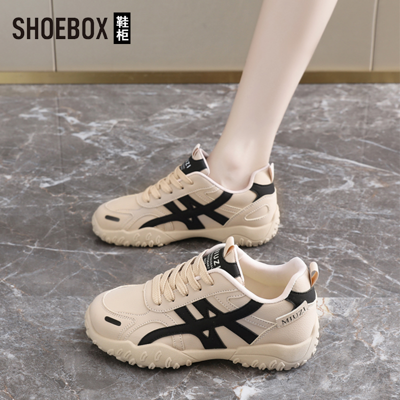 达芙妮集团旗下厚底女鞋德训运动鞋女款2025新款秋季软底阿甘鞋子