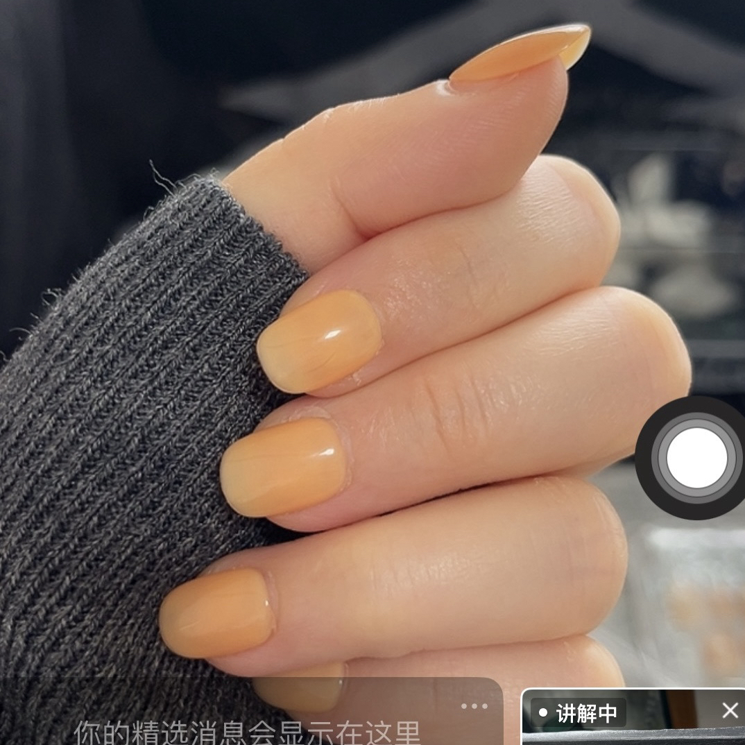 第9集金盏桔穿戴甲冰透秋冬美甲手工穿戴式纯色手工