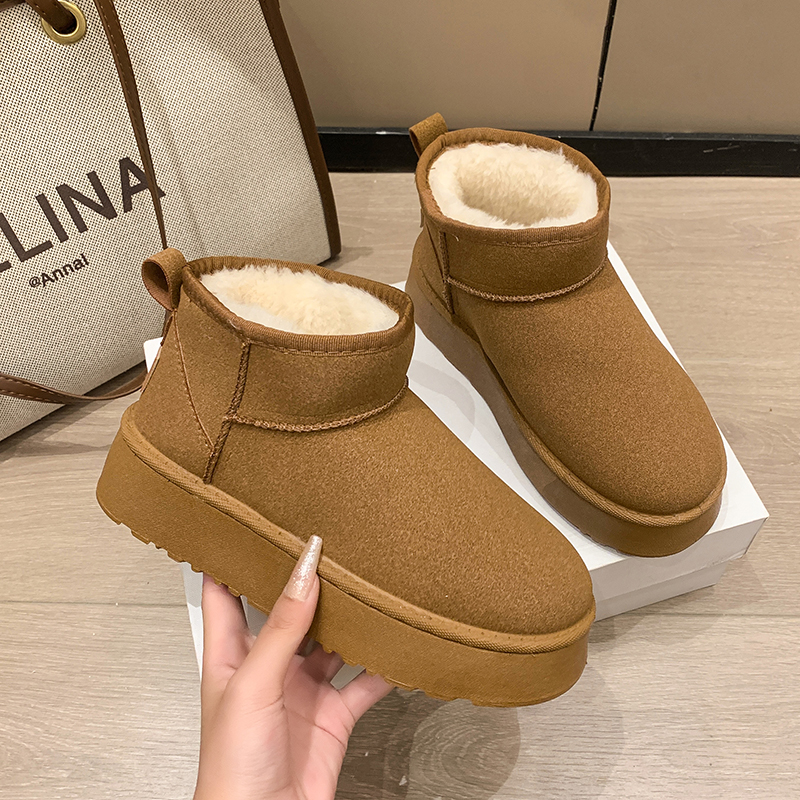 【反季大促】休闲时尚冬季厚底雪地靴爆款女款新款保暖加绒加厚棉鞋