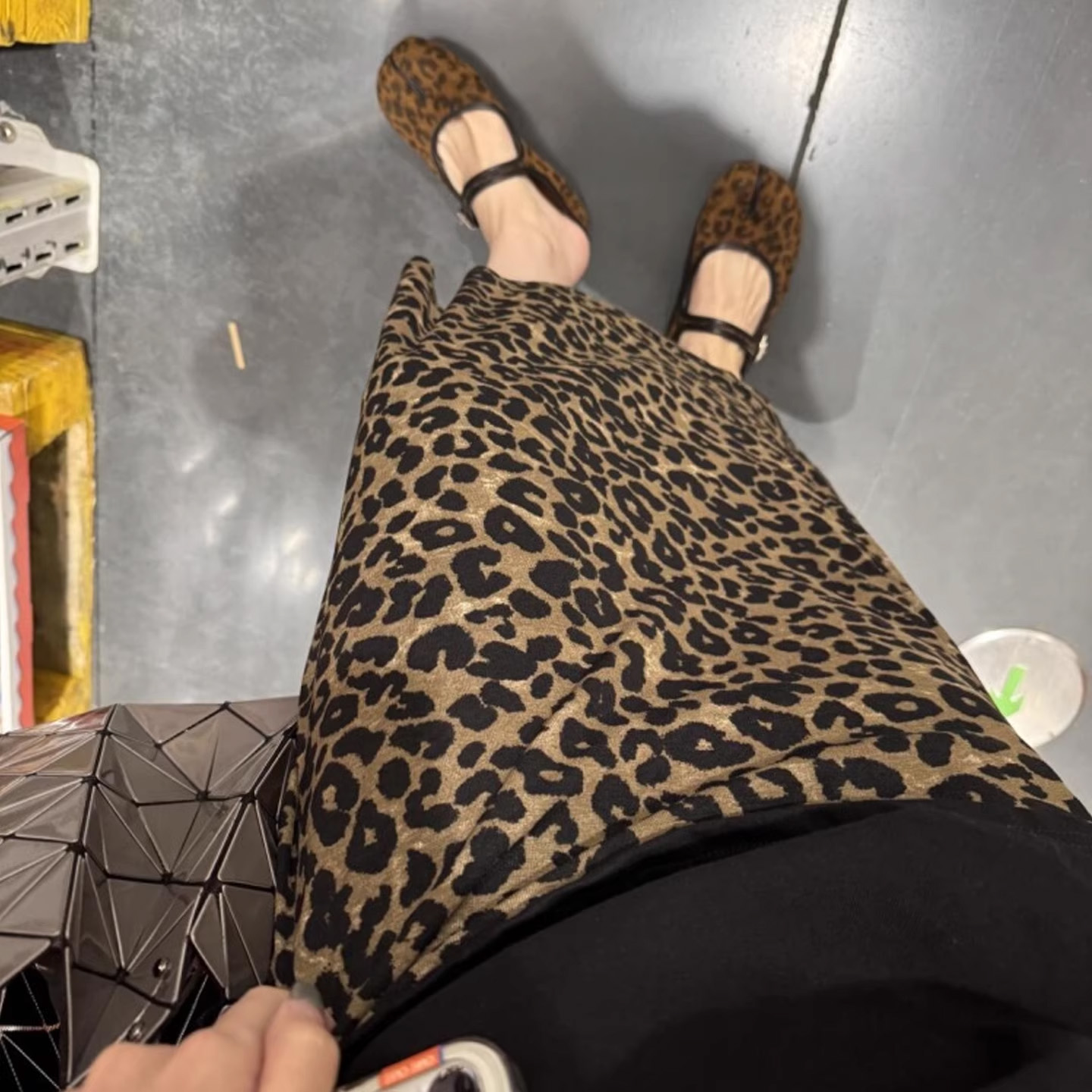 豹纹半身裙女秋季新款高腰A字长裙高级感遮跨显瘦气质百搭中长裙