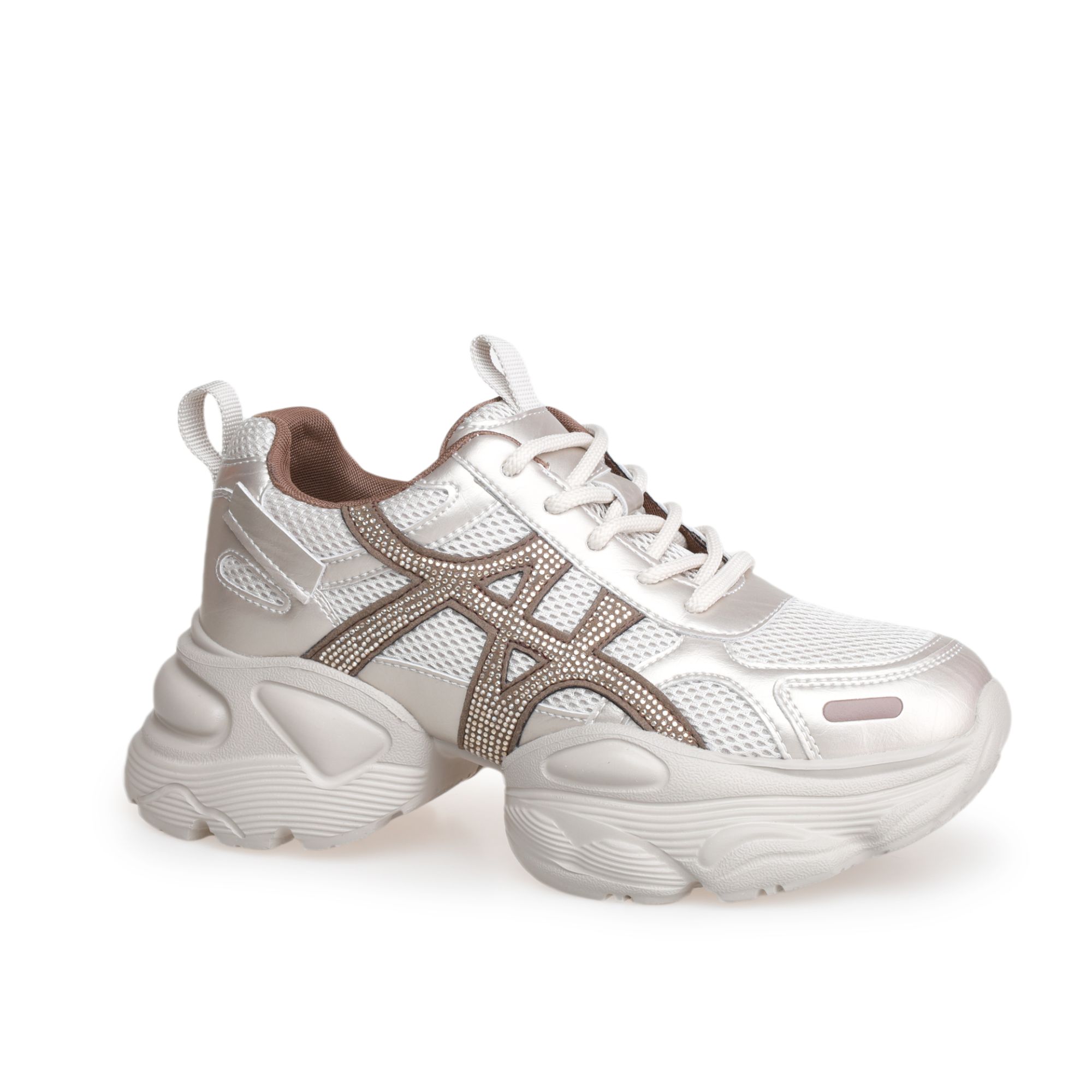 豪麟名鞋迪嘉女鞋防滑时尚老爹鞋牛皮革/织物DJYSO52WX205