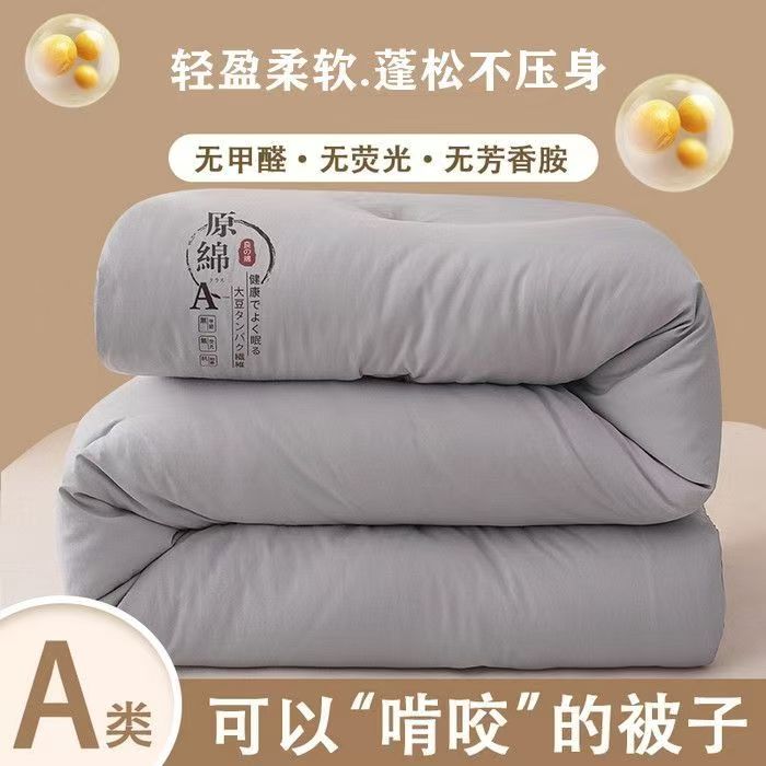 【特价清】原棉A类大豆纤维被子冬被秋冬被芯加厚棉被单双人宿舍