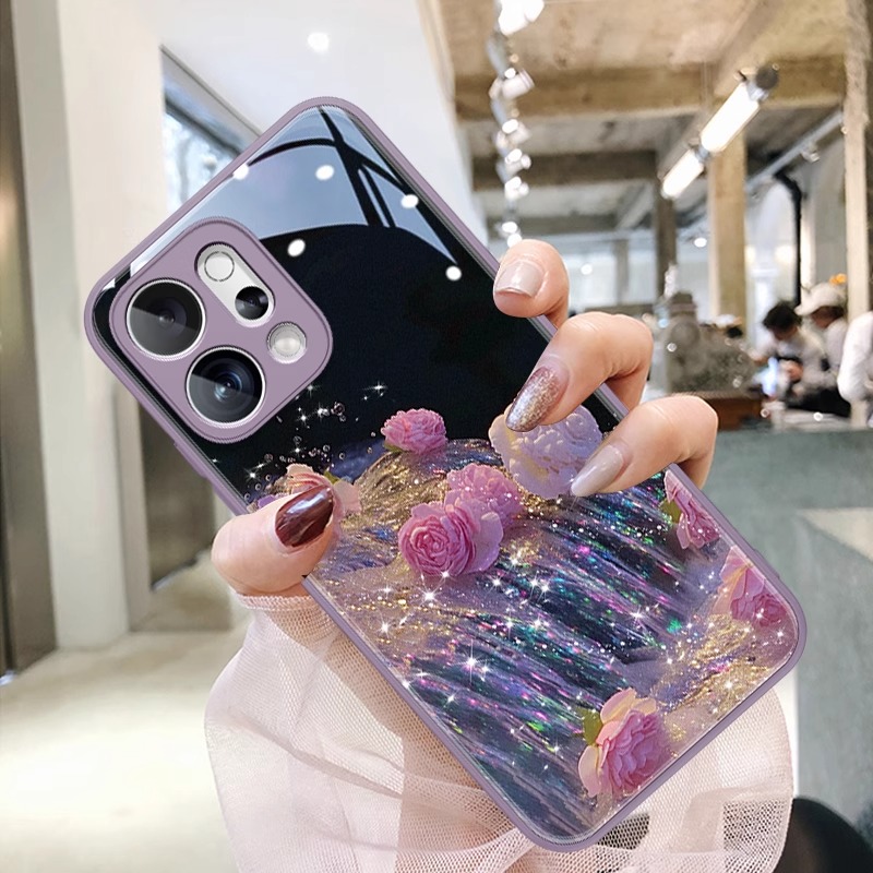 【进口液态玻璃】琳琅粉玫适用opporeno14pro手机壳reno14新款女神