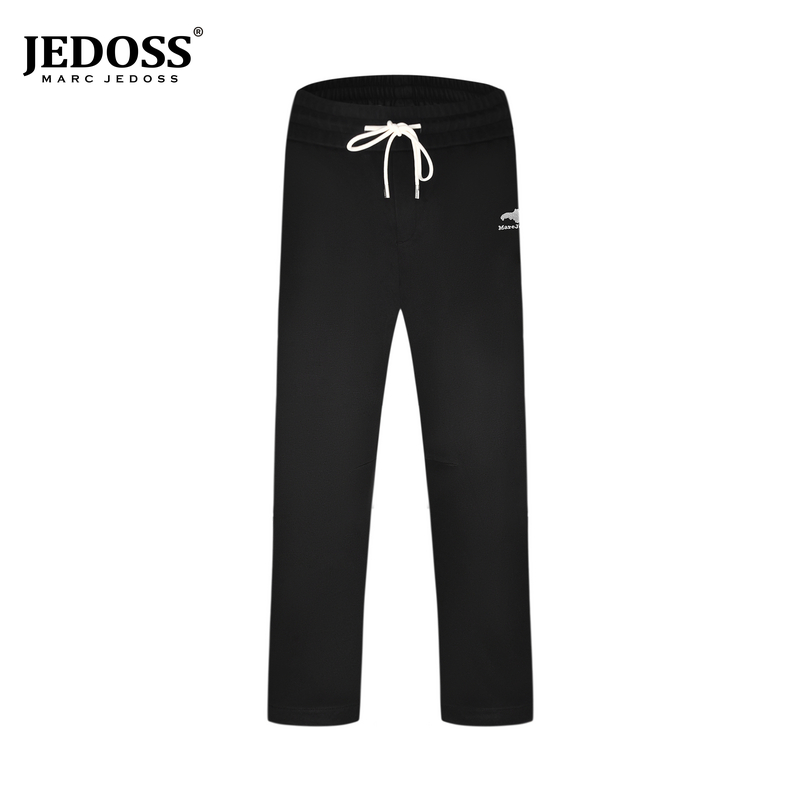 2025秋上新时尚男装鸢尾花刺绣宽松针织休闲长裤253裤子休闲裤