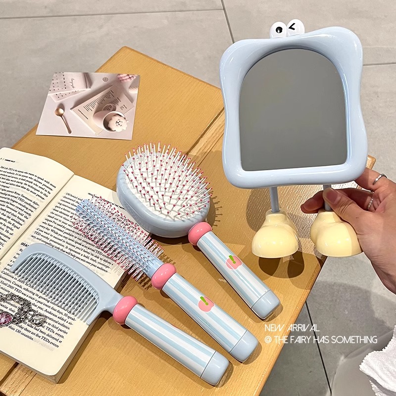 气垫梳套装不伤头皮蓬松颅顶顺发梳便携随身小梳子宿舍家用卷发梳