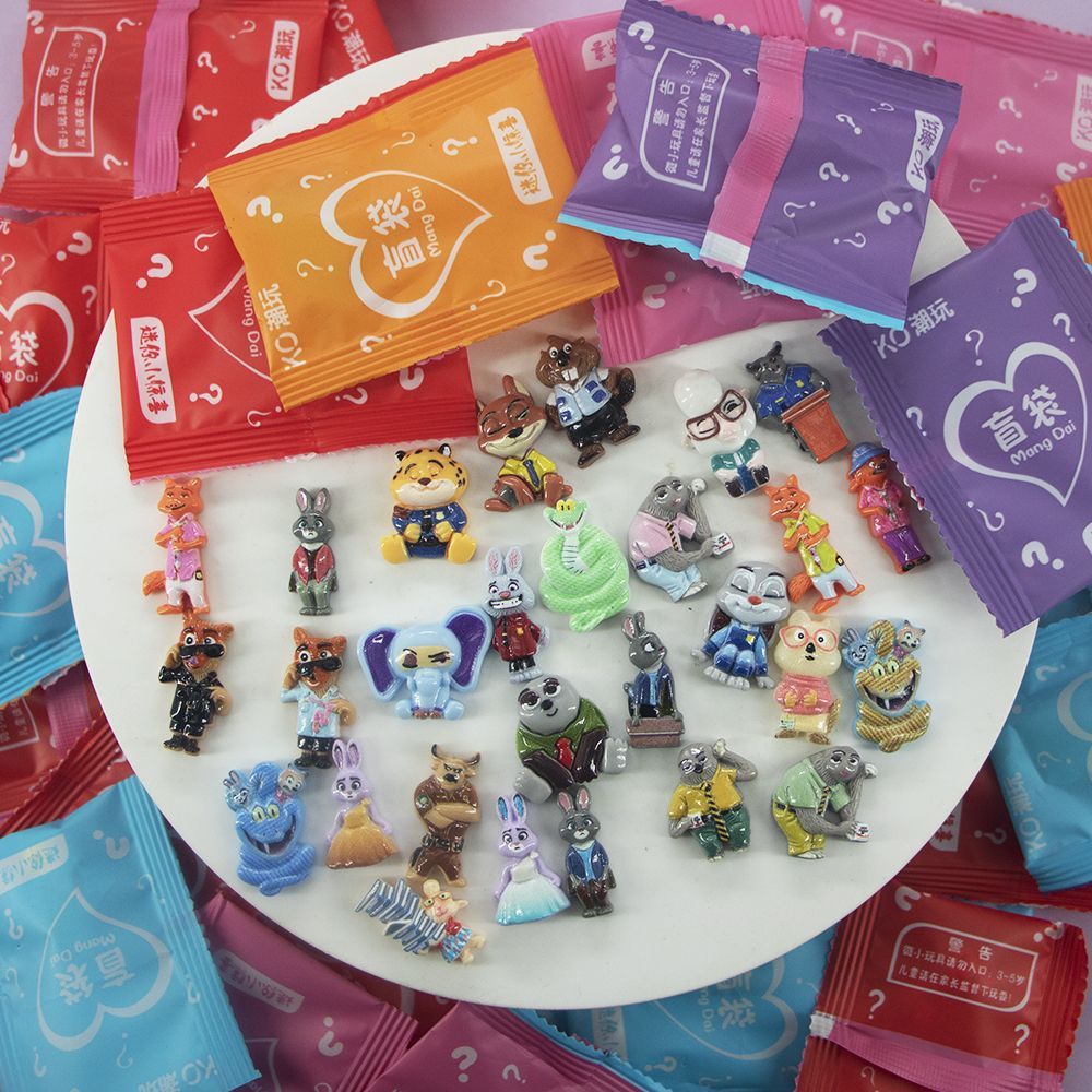 疯狂动物城拆拆乐盲盒小猪妖潮玩手办盲袋小玩具网红爆款公仔玩偶