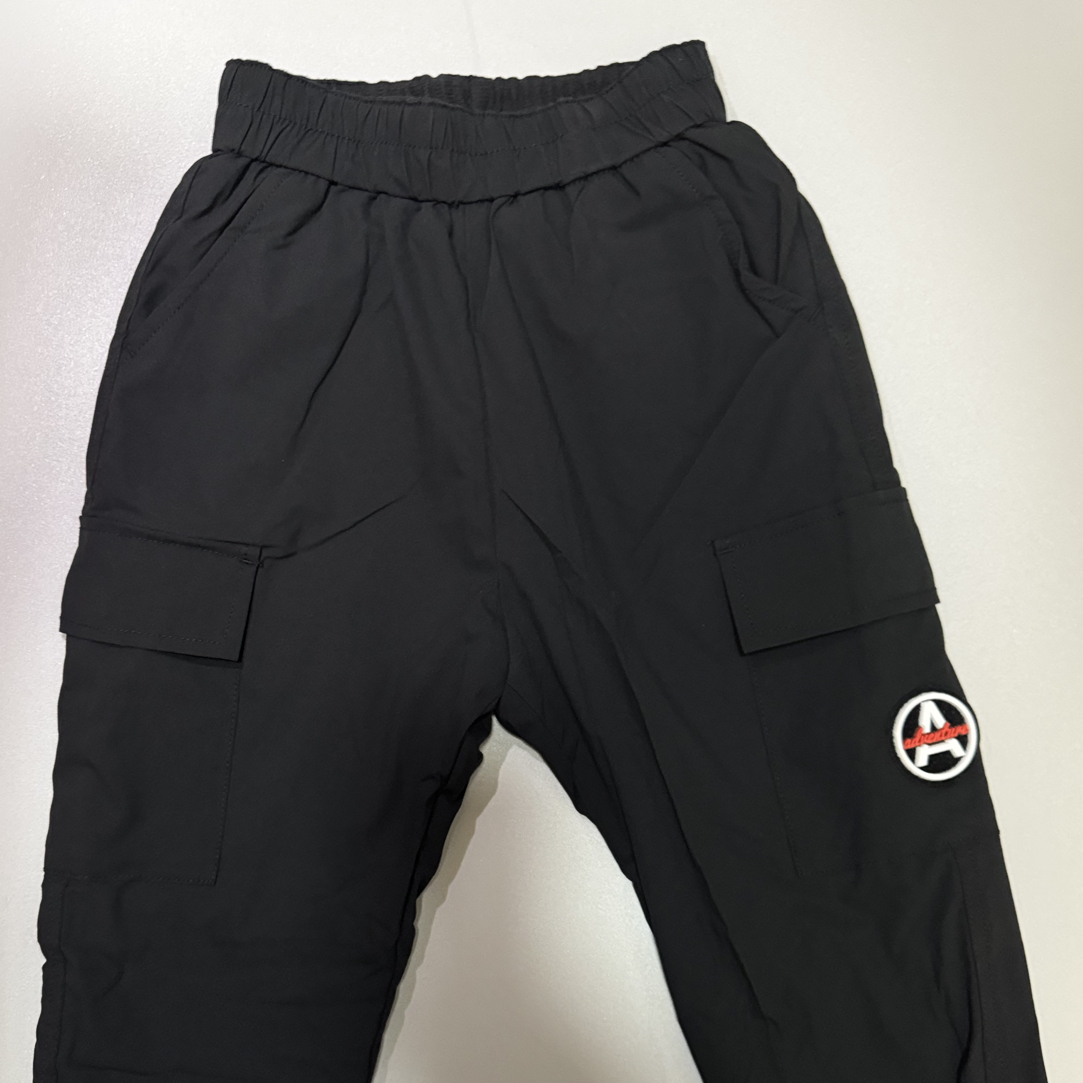 Mini吧啦男宝秋冬款卫裤运动裤长裤子男童加绒休闲裤哈伦裤工装裤