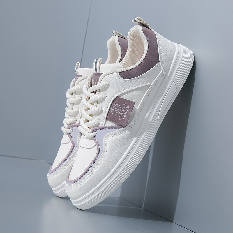 网面/皮面小白鞋女2025夏季新款爆款百搭透气薄款运动平底板鞋