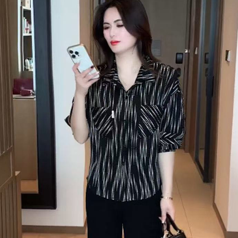 妈妈秋装60岁妈妈短袖夏装2025新款短袖套装夏季时尚中老年女大码