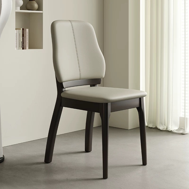 简约家用椅子餐椅靠背椅餐厅书桌椅极简靠背凳轻奢意式实木椅子