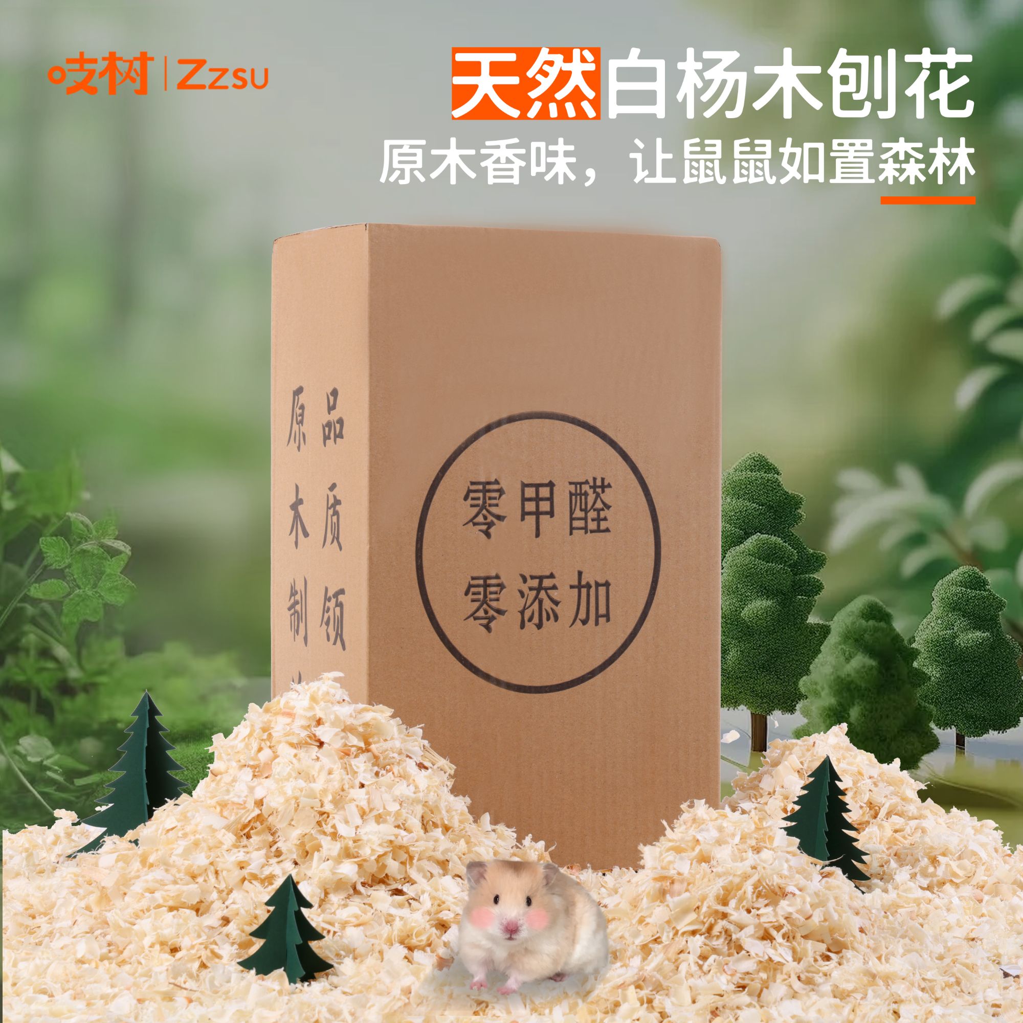 吱树仓鼠垫料金丝熊木屑四季通用必备品木屑仓鼠用的