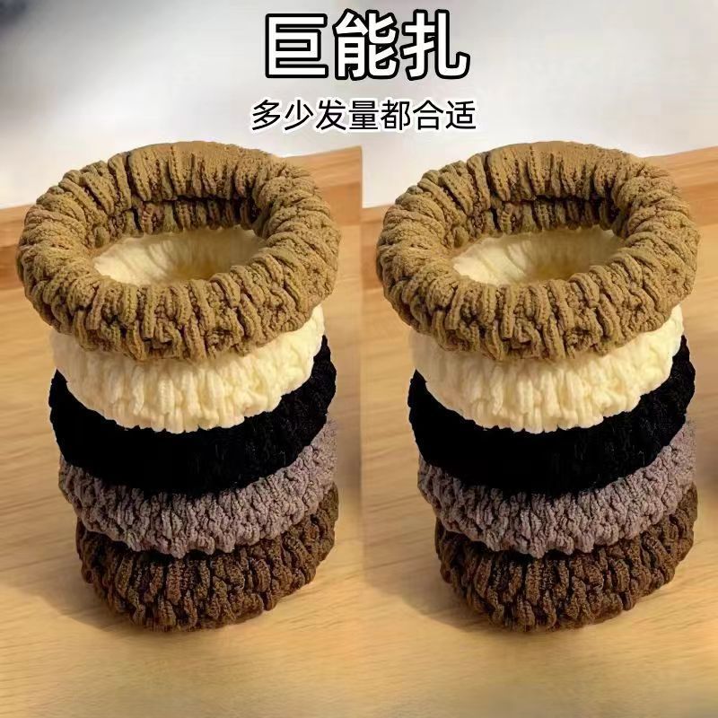 【6条包邮】发饰加宽橡皮筋发圈高马尾高弹力耐用发绳头绳扎头K2