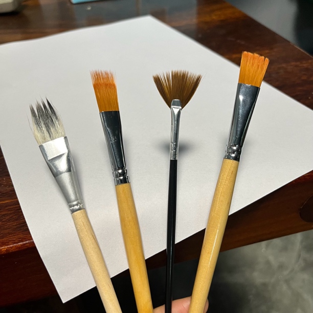 新华家具维修材料科技木木纹毛笔画木纹专用扁型梳型纹路上色