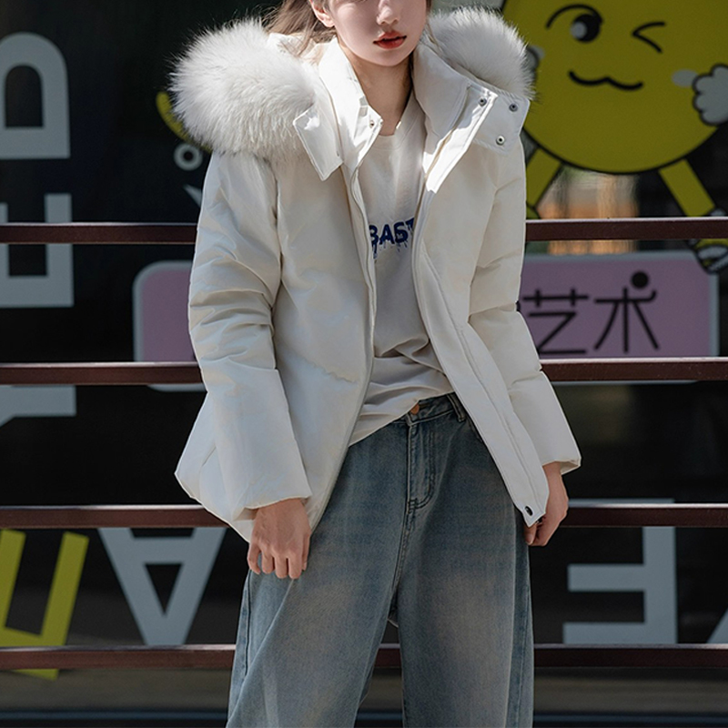 SHALLDOER【雪顶云朵】欧货大毛领棉服女款百搭不踩雷闭眼入~厚外套