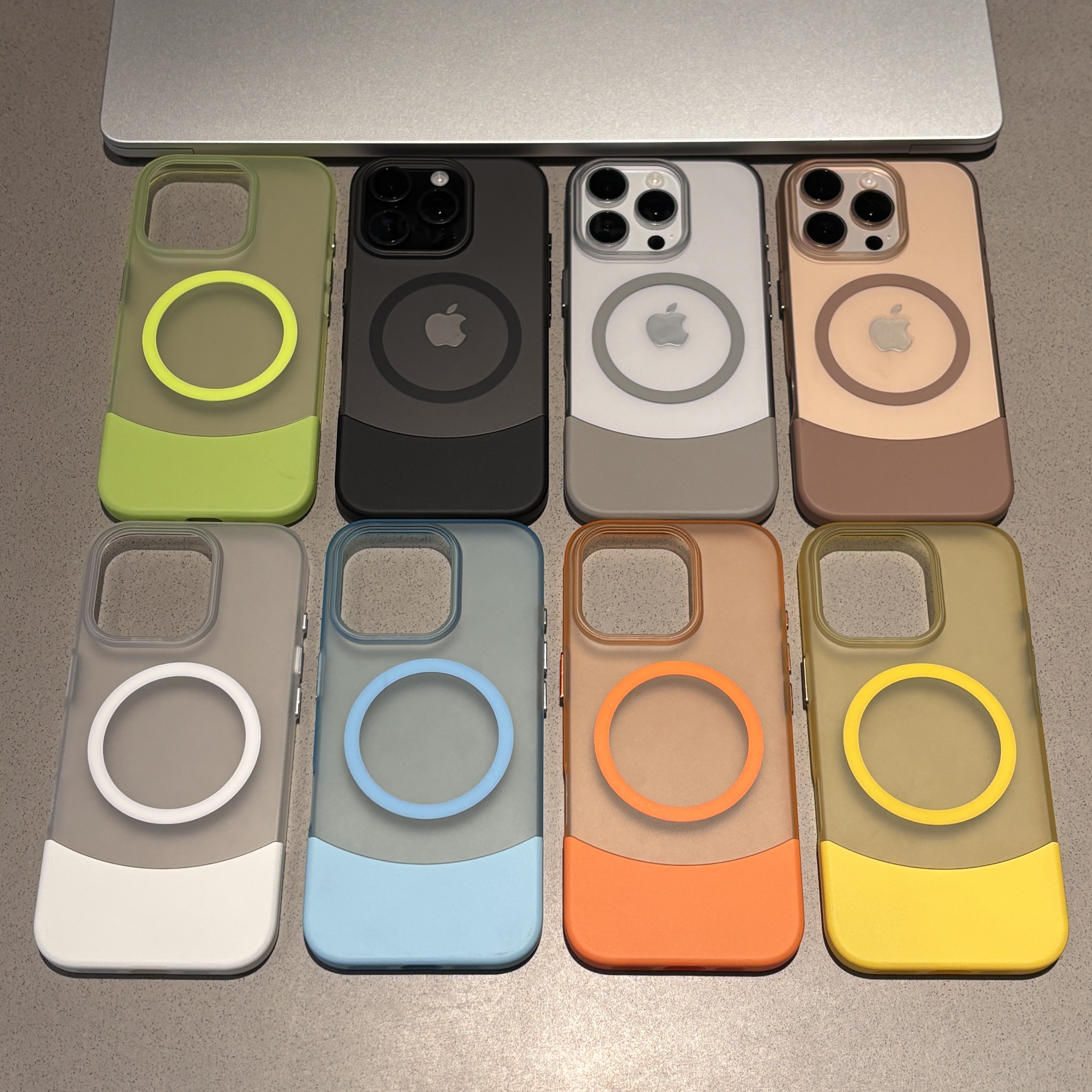 ZMGX磨砂上下插拼接磁吸壳适用苹果17/16promax手机壳华为P70小米